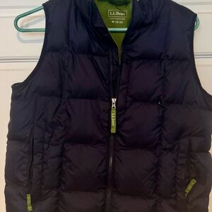 L.L. Bean green and Navy Vest